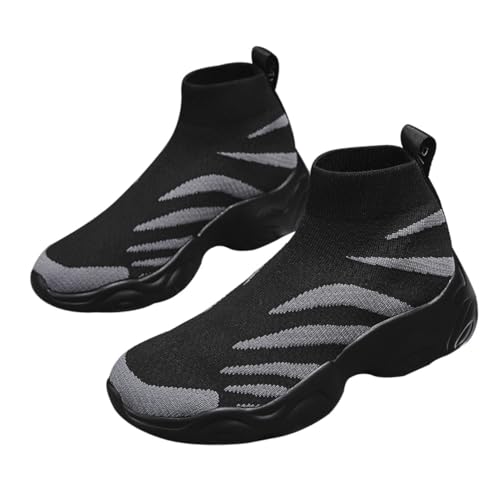 VALICLUD Atmungsaktive Herren High Top Sportschuhe Verschleißfest rutschfeste Sohlen Stoßdämpfend Modische Langlebige Freizeitsneaker für Herbst und Winter Komfortabel und Robust von VALICLUD