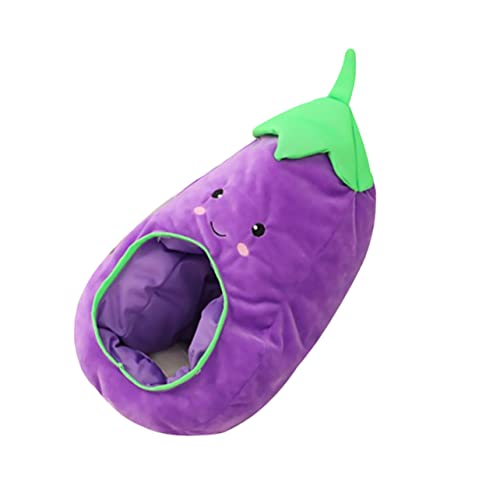 VALICLUD Auberginen-Mütze seltsam Plüschpuppe Oktopus-Hut verrückter Hut Paillette Plüsch Auberginen Hut Rollenspiel Hut Attraktiver Hut Kostümhut Cosplay -Requisite Plüschmaterial Violett von VALICLUD