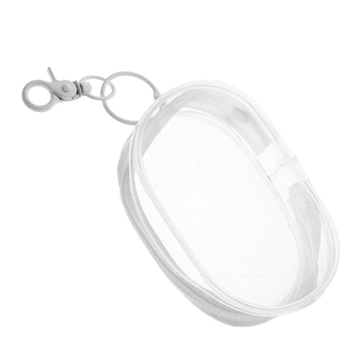 VALICLUD Klarer Schlüsselbund Geldbeutel Mit Reißverschluss wasserdichte Mini-Tasche Für Transparentes Münzfach Für Kabel Schmuck Und Kleine Essentials Für Unterwegs von VALICLUD