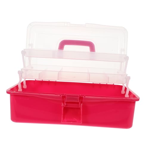 VALICLUD Aufbewahrungsbox Durchsichtig Für Nageldesign-werkzeuge Leicht Tragbare Box Mit Griff Organizer Für Professionelle Nailart-ausrüstung von VALICLUD