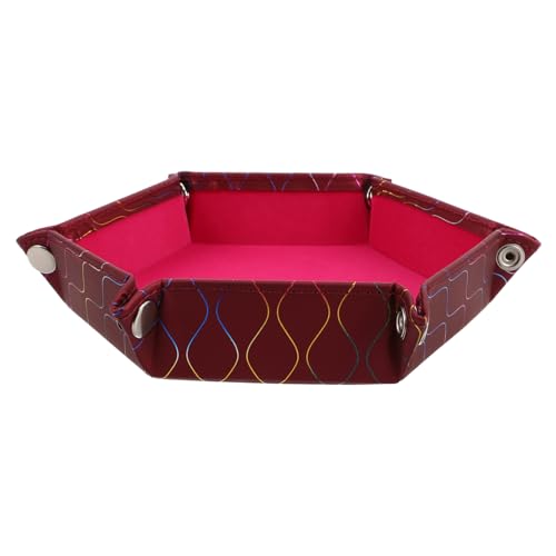 VALICLUD Aufbewahrungskorb Aus Pu Und Samt Schreibtisch-aufbewahrungsbox Nachttisch-organizer Schmuckablage Tablett Für Täglichen Gebrauch Schreibtisch-accessoires Für Männer Organizer von VALICLUD