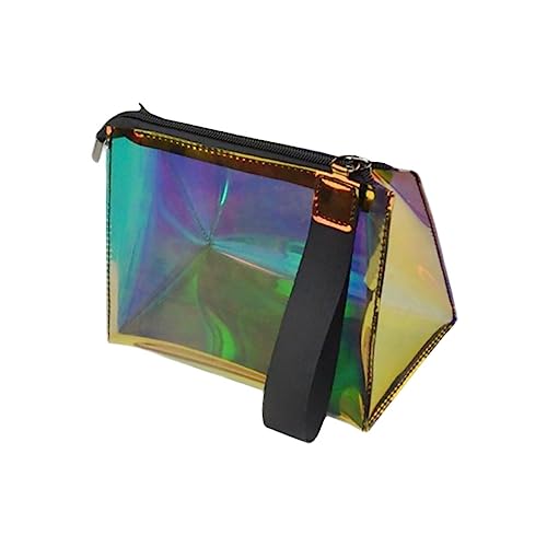 VALICLUD Aufbewahrungstasche Reisewaschbeutel Transparente Schminktasche Klare Schminktasche Klare Make-up-Organizer-Tasche Waschbeutel Mit Farbverlauf Kosmetik Reisen Pflegepaket TPU von VALICLUD