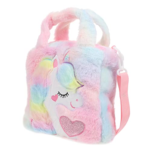 VALICLUD Mini-Umhängetasche Einhorn Rucksack Plüsch Tasche Reizende Body Bag All-Match-Einhorn-Muster-Tasche Einzelner Umh?ngetasche für Kind Umhängetasche Kinder Umhängetasche Kinder von VALICLUD