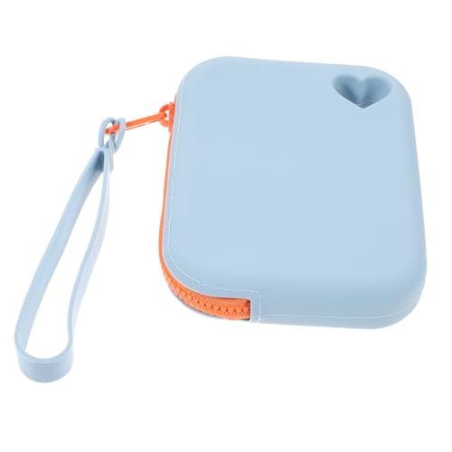 VALICLUD Aufbewahrungstasche aus Silikon Organizer Handtasche aufbewahrungstaschen Fall Ladekabel Reisetasche Tasche für elektronisches Zubehör Behälter für Kleinigkeiten Kieselgel Sky-Blue von VALICLUD