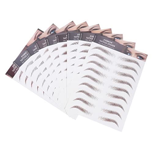 VALICLUD 9blätter Augenbrauen Tattoos Aufkleber Wasserfeste Temporäre Fake Haarähnliche Makeup Applikation Professionelle Skills von VALICLUD