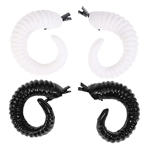 VALICLUD Ausgefallene Schafhörner Haarspange Schafhorn Haarnadel Halloween Cosplay Kopfbedeckung Für Kostüme Partys Hochzeiten Festivals Karneval Ostern Und Mehr Für Junge Mädchen Und Erwac von VALICLUD