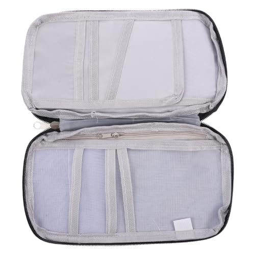 VALICLUD Ausweis Aufbewahrungstaschenhalter Taschenhalter Für Reisen Tasche Mit Reißverschluss Quittungsnadel Ordner Taschen Mit Reißverschluss Für Reißverschlusstasche Schwarzes von VALICLUD