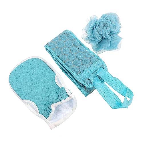 VALICLUD Duschtuch Rückenreibetuch Badehandschuh Bad Handtuch Kit Rückenziehtuch Schwamm Reinigungstuch Peelinghandschuh Für Tiefenreinigung von VALICLUD