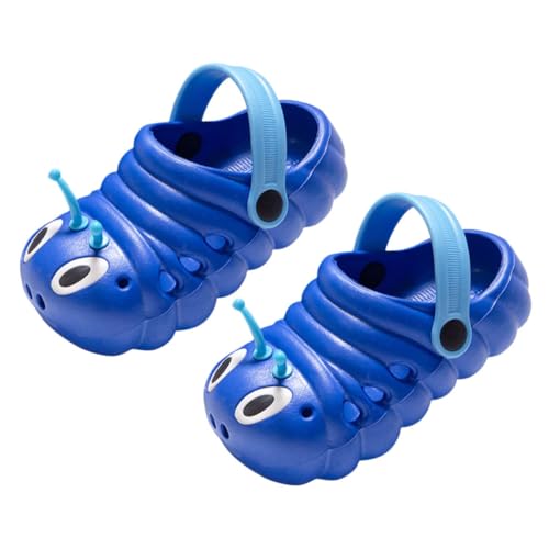 VALICLUD Badesandalen Cartoon Caterpillar Hausschuhe Weiche Sohle Sommer Slipper Atmungsaktiv Rutschfest Jungen Mädchen Strand Schuhe von VALICLUD