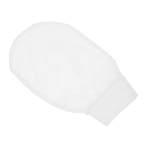 VALICLUD Badetuch Peeling Handschuh reiben sauber Sanft Erwachsene Ö Peelingfäustlinge zum Peeling-Handschuhe für die Dusche Duschhandschuhe, Schrubber Badehandschuhe Die Seide Weiß von VALICLUD