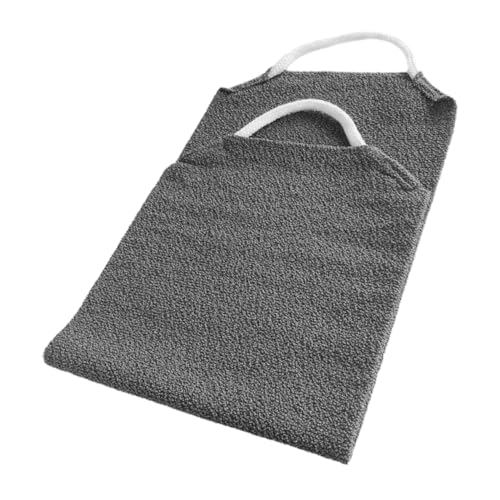 VALICLUD Badetuch gefrostet Peeling-Körperpeeling Handtuch Handtücher zum Körperpeeling Duschtücher Haut Körperwäscher Peeling-Handtücher für den Rücken Polyester Dark Grey von VALICLUD