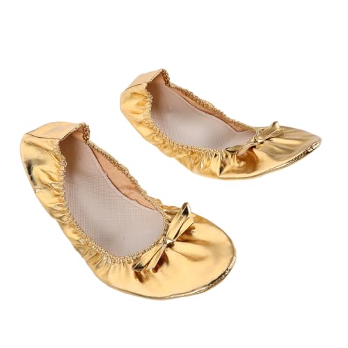 VALICLUD Tanzschuhe Für Damen Mit Weicher Spitze Geteilter Sohle Für Ballett Und Yoga Leicht Und Tragbar Für Tänzer Und Übungseinheiten von VALICLUD
