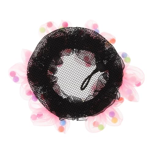 VALICLUD Ballett Haarnetz für Damen Elastisch Leicht Haarknoten Netz Haarschmuck für Tanz und Alltag Haarnetz Dutt Abdeckung Rosa von VALICLUD