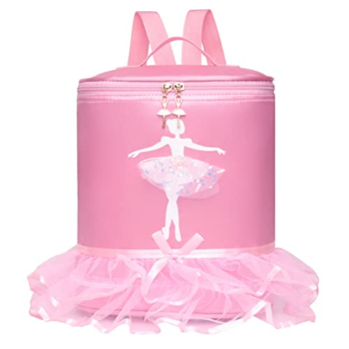 VALICLUD Ballettsack- Ballett- Tanz- Rucksack Mädchen Ballett- Duffel- Tasche Rosa Satin- Rucksack für Mädchen von VALICLUD