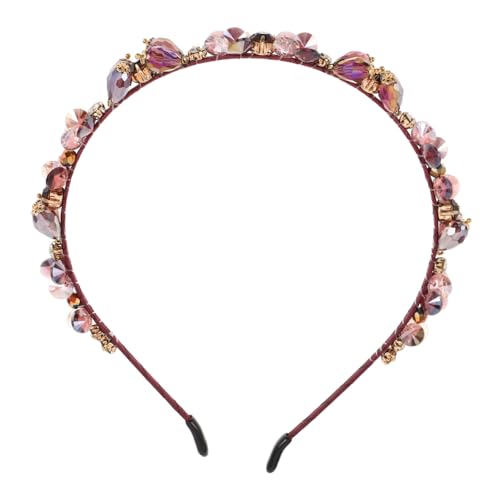 VALICLUD Barock Haarreif Glänzend Kopfband für Festliche Feiern Damen Party Haarschmuck Elegant Wasserklare Design Komfortabel und Vielseitig von VALICLUD