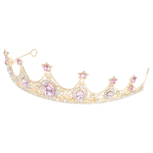 VALICLUD Barock Krone Damen Braut Tiara mit Strasssteinen Vintage Stil Elegante Festliche Kopfbedeckung für Hochzeit Geburtstag Bühnenauftritte und Feierlichkeiten von VALICLUD