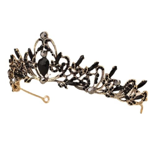 VALICLUD Barock Vintage Tiara Krone mit Funkelnden Strasssteinen Eleganter Haarschmuck für Braut Brautjungfern und Festliche Anlässe Schwarzes Design für Hochzeit Party und Fotoshootings VALICLUD Barock Vintage Tiara Krone mit Funkelnden Strasssteinen Eleganter Haarschmuck für Braut Brautjungfern und Festliche Anlässe Schwarzes Design für Hochzeit Party und Fotoshootings von VALICLUD
