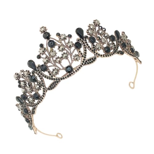 VALICLUD Barockstil Vintage Brautkrone Damen Tiara Kopfstück Schmuck für Hochzeit Geburtstag Party Elegant Langlebig Leicht von VALICLUD