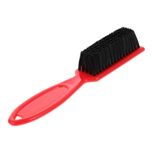 VALICLUD Bartbürste mit Ergonomischem Griff Langlebige Friseurbürste für Herren Vielseitige Bart Haarschneidebürste für Salon und Heimgebrauch Rutschfest und Komfortabel Roter Vintage stil von VALICLUD