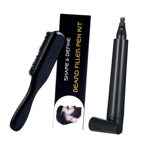 VALICLUD Bartfüllstift Und Pinsel Für Männer Bartstift Und Bartbürste Kompakt Und Praktisch Für Salon Und Heimgebrauch von VALICLUD