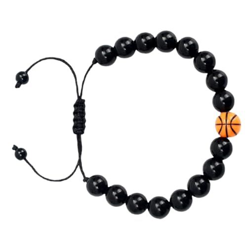VALICLUD Basketball Armband Herren Sportarmband Chinlon Anhänger Kompakt Langlebig Modisch für Fans und Partys Minimalistisches Design Einzigartiger Stil von VALICLUD