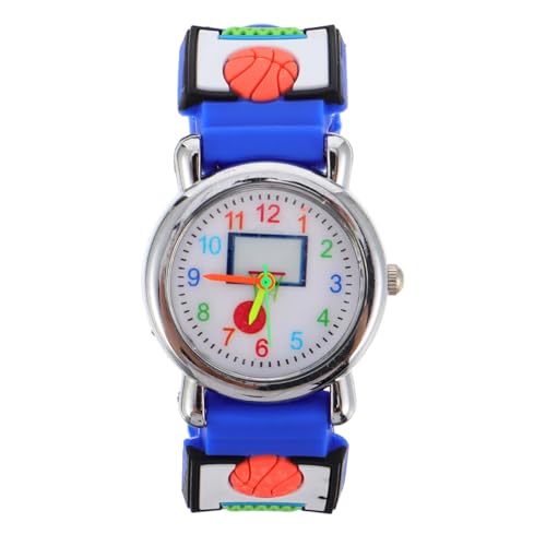 VALICLUD Basketball Muster Junge Mädchen Uhr Cartoon Armbanduhr Aus Edelstahl Und Geburtstagsgeschenk Für Jungen Und Mädchen von VALICLUD