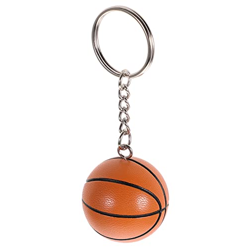 VALICLUD Basketball Schlüsselbund Hängen Sportball Anhänger Schlüsselring Dekorative Pu Ball Schlüsselbund Basketball Fan Souvenir Party Belohnungen Tasche Füller Requisiten (Glatte von VALICLUD