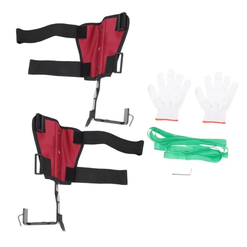 VALICLUD Baumklettersporen mit Verbreitertem Pedal Langlebigem rutschfeste Kletterschuhe für Baumarbeiten Festes Vielseitiges Baumkletterwerkzeug Robust und Tragbar von VALICLUD