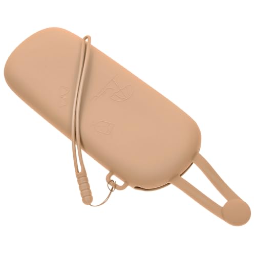 VALICLUD Silikon Make-up Tasche Für Damen Reise Kosmetiktasche Tragbarer Organizer Für Kosmetika Und Brillen Und Staubdicht Leicht Und Kompakt Für Reisen Und Alltag von VALICLUD