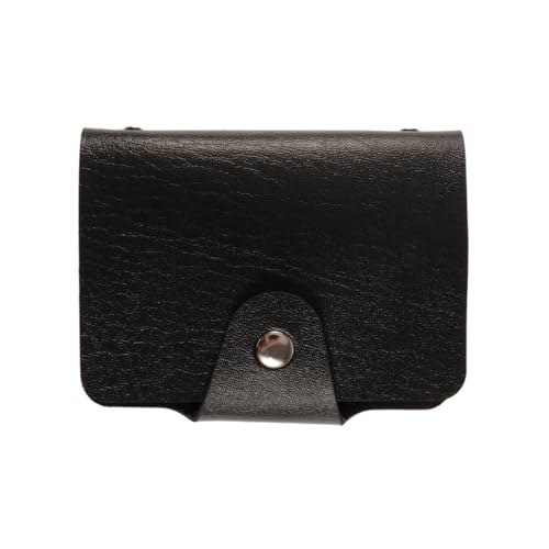 VALICLUD Kreditkartenetui Organizer Aus Pu Material Mit 12 Slots Schwarz Kompakter Kreditkartenhalter Für Damen Und Herren RFID Schutz Für Geldbörse Und Reisen Leicht Und Platzsparend von VALICLUD
