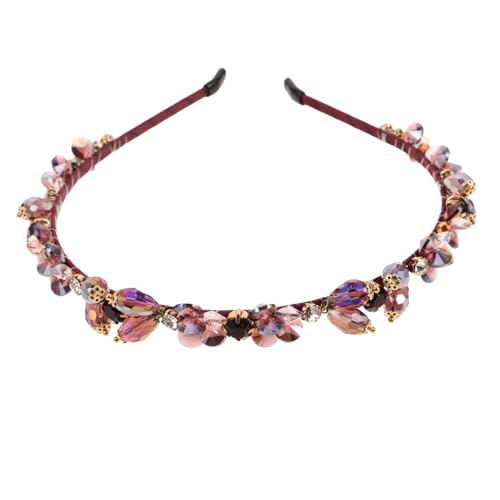 VALICLUD Bling Haarreif Barock Stirnband für Hochzeit Braut Party Hochwertige Haarbänder Damen Haarschmuck Elegant und Vielseitig von VALICLUD