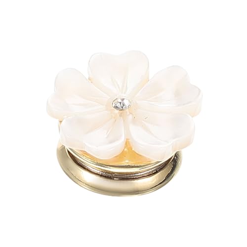 VALICLUD Blumenbrosche Magnetische Brosche für Kleidung Retro Blütenanstecknadel für Pullover Anzüge Taschen Hochwertige Natürliche Muscheln mit Glatter Oberfläche Langlebig von VALICLUD