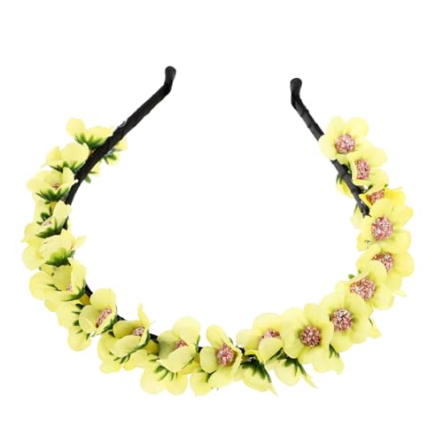VALICLUD Blumenkranz Haarschmuck Für Hochzeiten Doppeltes Blumen-headband Für Bräute Und Brautjungfern Geeignet Für Strandpartys Leicht Und Bequem Aus Strapazierfähigem Gefertigt von VALICLUD