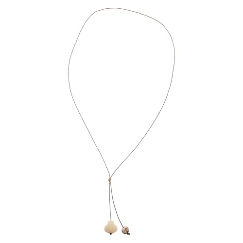 VALICLUD Lange Halskette Für Frauen Mit Geschnitztem Knoblauch-anhänger Ethno-stil Halsschmuck Vintage-design Eleganter Halsschmuck Für Mädchen Und Damen Stylisches Accessoire Für von VALICLUD