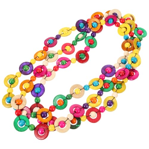 VALICLUD Bohemian Coconut Shell Holz Perle Halskette für Frauen Mädchen Ethnische Schmuck Perlen Bunte Lange Halskette von VALICLUD