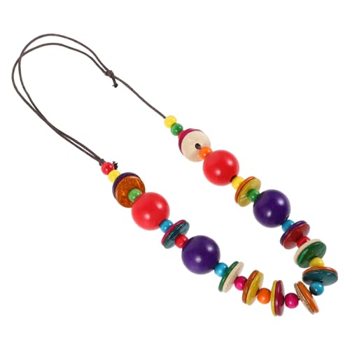 VALICLUD Bohemian Halskette aus Kokosnussschalen Perlen Bunte Leichte Damen Schmuckkette Handgefertigte Vielseitige Boho Accessoire für Alltag Party Urlaub und Strand von VALICLUD