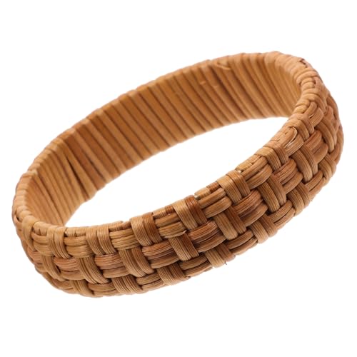 VALICLUD Boho Rattan Bangle Damen Ethno Armband Geflochten Stilvoll Robust Geschenkidee für Freundinnen Geburtstag Weihnachten Muttertag von VALICLUD