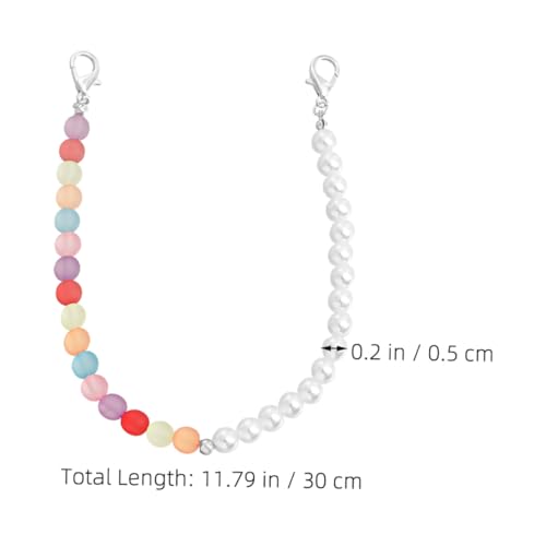 VALICLUD Boho Sneaker Schmuckkette Bunte Perlen Schuhkettchen DIY Schuhanhänger Damen Turnschuh Accessoires Modisch Einfach zu Befestigen Einzigartiger Look von VALICLUD