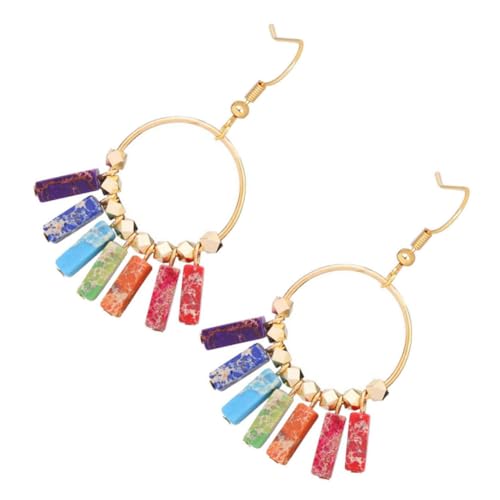 VALICLUD Boho Ohrhänger Damen Türkisfarbene Quasten Ohrringe Boho Style Ohrschmuck Für Mädchen Bunt Filigran Designed Everyday Earrings von VALICLUD