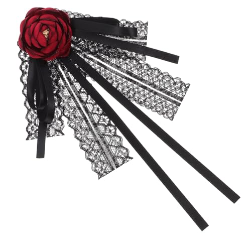 VALICLUD Bow Brooch Für Damen Schleifenbrosche Stoff Und Spitze Für Hochzeiten Partys Und Besondere Anlässe Als Kleidungsaccessoire von VALICLUD