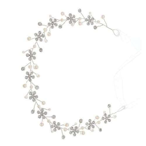 VALICLUD Braut Haarschmuck Stirnband mit Kristallverzierung Silber für Hochzeit Party Brautjungfern und Festliche Anlässe von VALICLUD