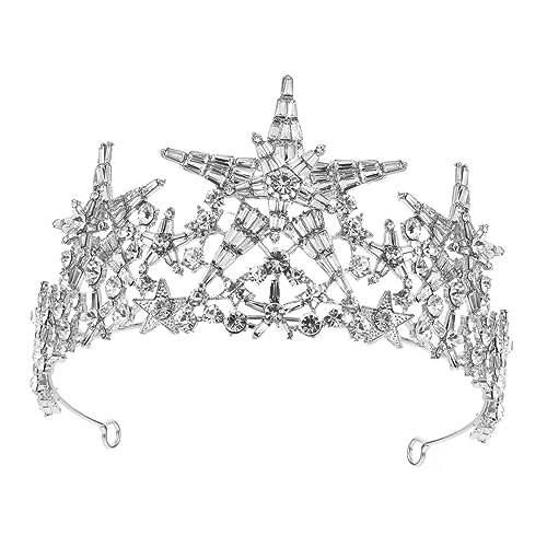 VALICLUD Braut Kopfschmuck Krone Haarreif Strass Edelstein Schmuck Für Hochzeit Party Abschlussball Kopfbedeckung von VALICLUD