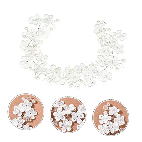 VALICLUD Braut Kopfschmuck Perlen Haarschmuck Hochzeit Kopfband Handgefertigt Spitzen Design für Damen von VALICLUD