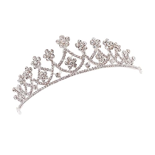 VALICLUD Braut Strass Krone Hochzeit Kopfschmuck Stirnband Schmuck Accessoire Für Geburtstage Abschlussbälle Und Besondere Anlässe von VALICLUD