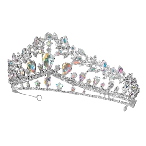 VALICLUD Braut Tiara Krone Haarschmuck Stirnband für Hochzeit Abschlussball und Geburtstagsfeier Leichtes Design Bequem Vielseitig von VALICLUD