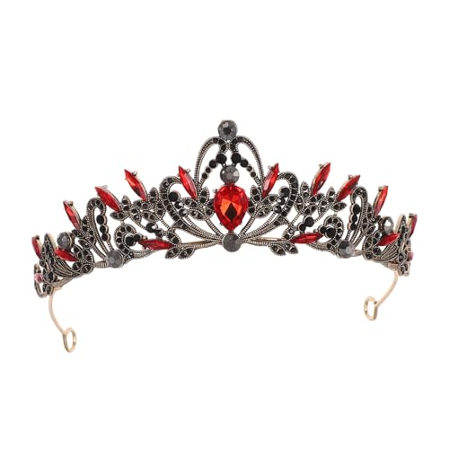 VALICLUD Braut Tiara Krone Haarschmuck mit Strasssteinen Verstellbar für Hochzeit und Feierlichkeiten Einzigartiges Design für Einen Bezaubernden Auftritt von VALICLUD