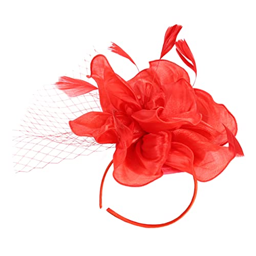 VALICLUD Braut-stirnband Hochzeits-kopfbedeckung Fascinator-hut Teeparty-hut Damen-haar-accessoire Abnehmbarer Clip Für Bankett von VALICLUD