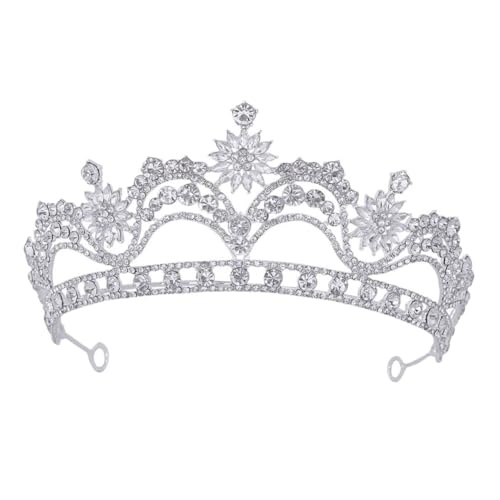 VALICLUD Brautkrone Aus Strass Für Hochzeiten Elegante Barock-tiara Perfektes Haaraccessoire Für Bräute Und Besondere Anlässe Funkelnd Und Einzigartig von VALICLUD