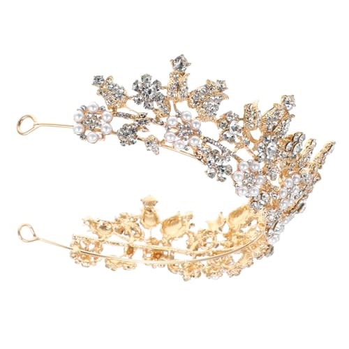 VALICLUD Brautkrone Haarband für Hochzeit Tiara Kopfbedeckung Brautaccessoire für Hochzeitsfeiern und Besondere Anlässe Schimmernd und Auffällig von VALICLUD