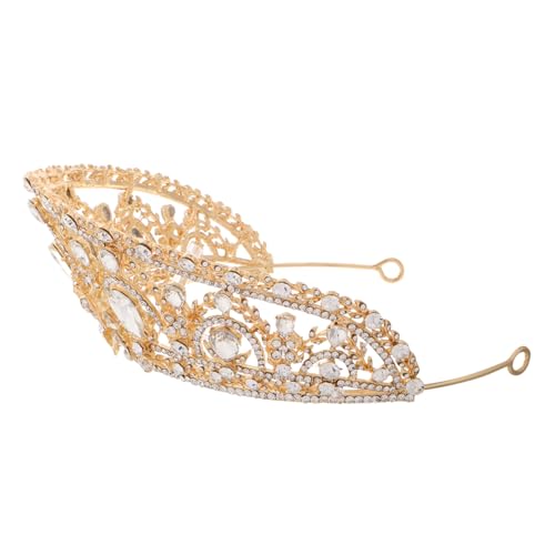 VALICLUD Hochzeitskrone Aus Glas Für Frauen Strass-krone Als Königin-tiara Für Festzug Prinzessinnen-accessoires Für Hochzeit Braut-tiara Mit Strass Für Geburtstag Und von VALICLUD